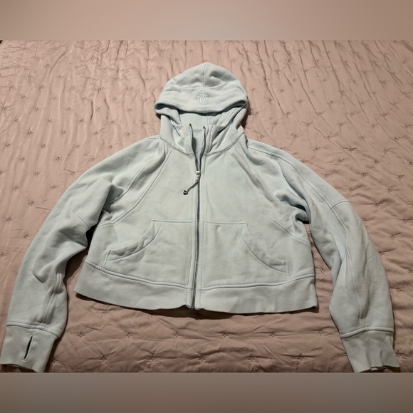 Lululemon Scuba Oversized Full-Zip Hoodie XS/S sheer blue - Picture 8 of 14